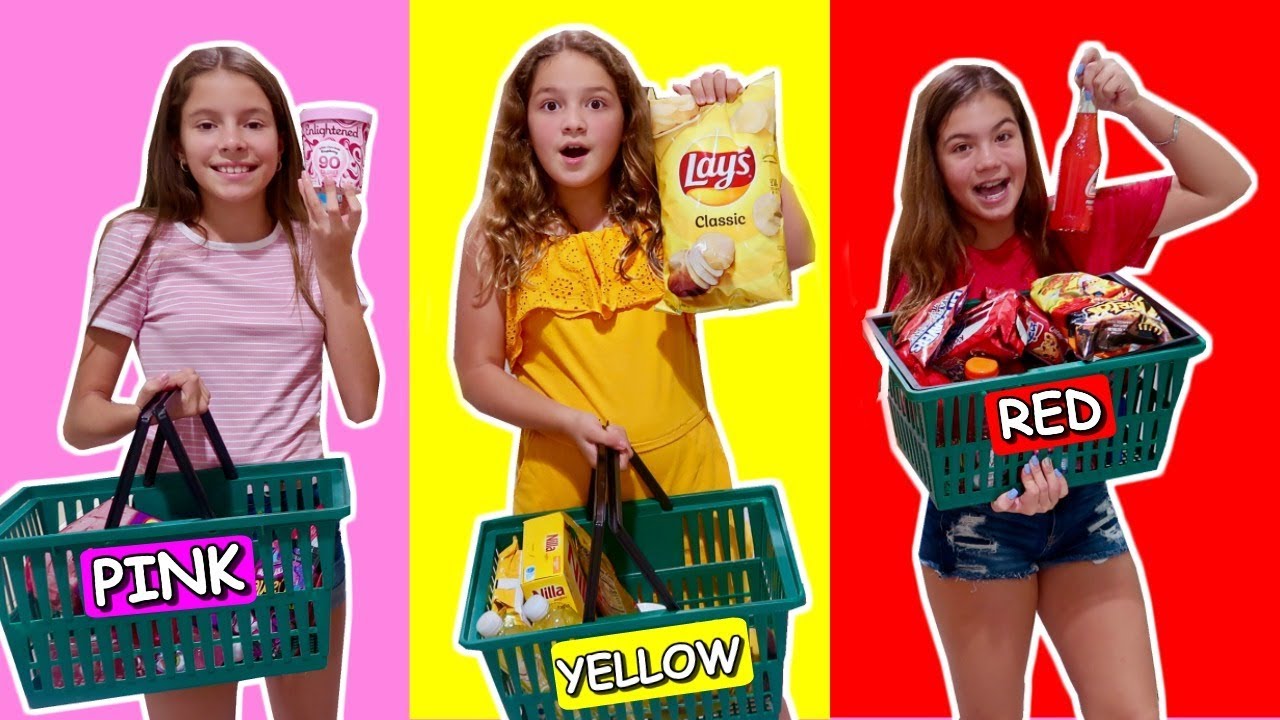 LAST TO STOP EATING THEIR COLOR FOOD  🍠🍋🍎WINS A LOT  💰 | SISTER FOREVER