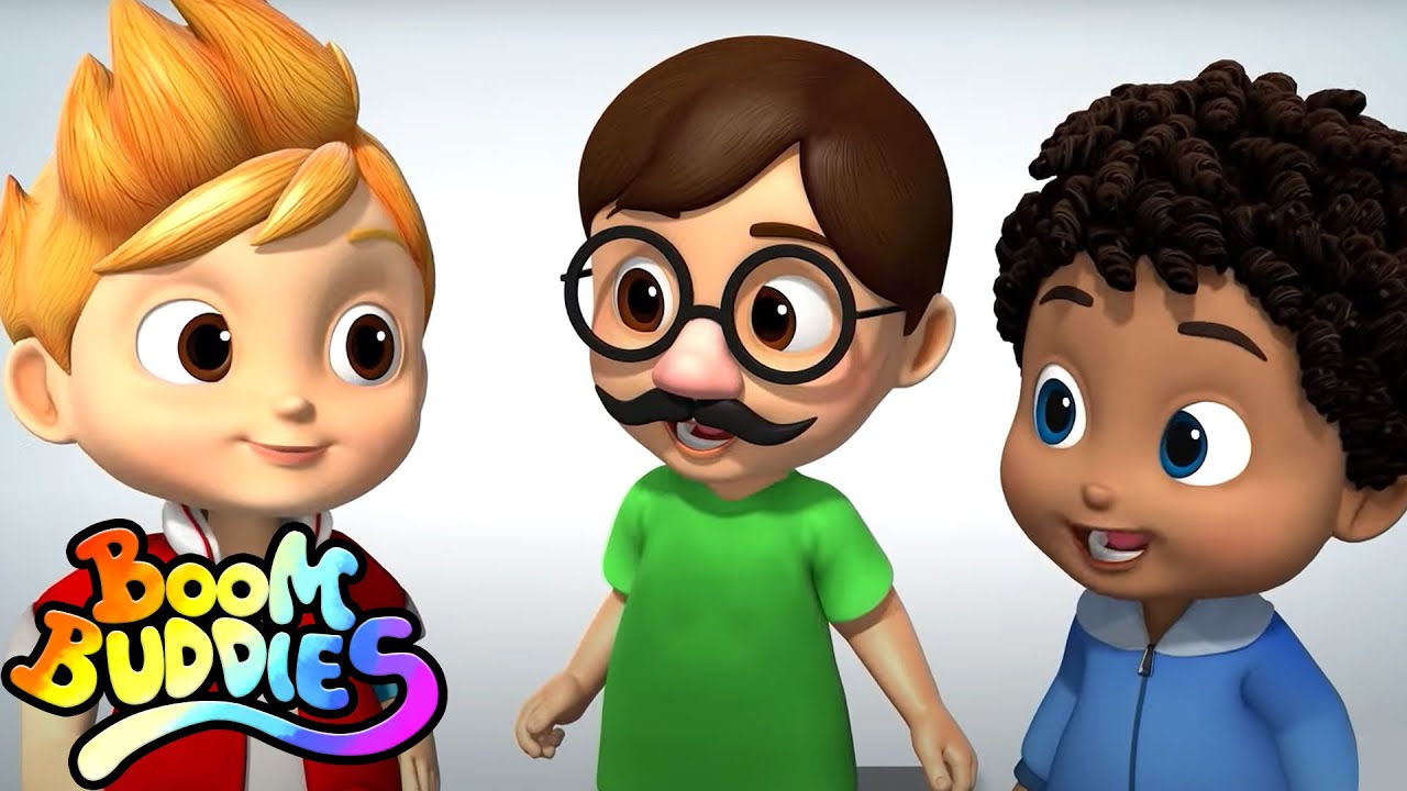 Johny johny sim papai | Musica infantil portuguesa | Educação | Boom Buddies | Desenho animado