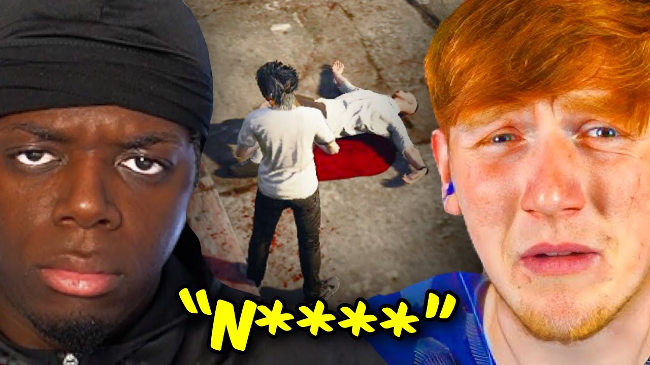 Beating Up A Racist Man With Angry Ginge In GTA RP!
