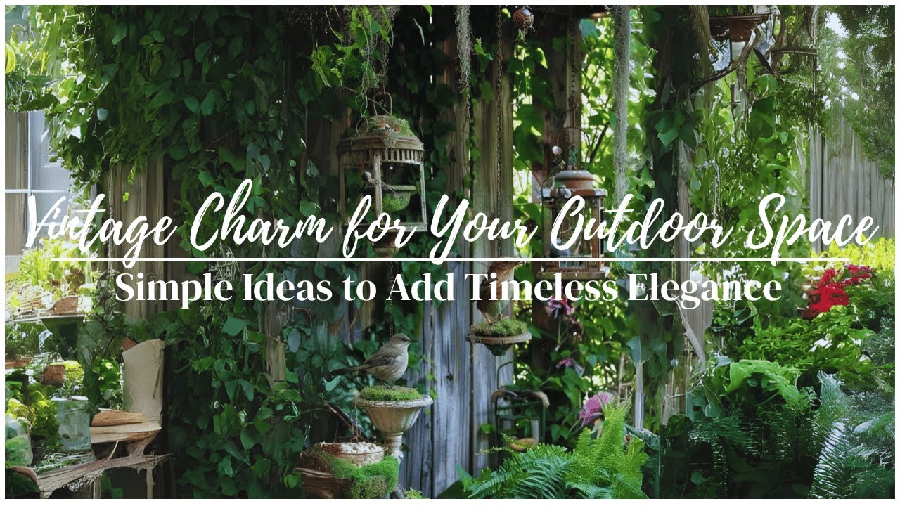 Timeless Elegance: Vintage-Inspired Garden Decor Ideas