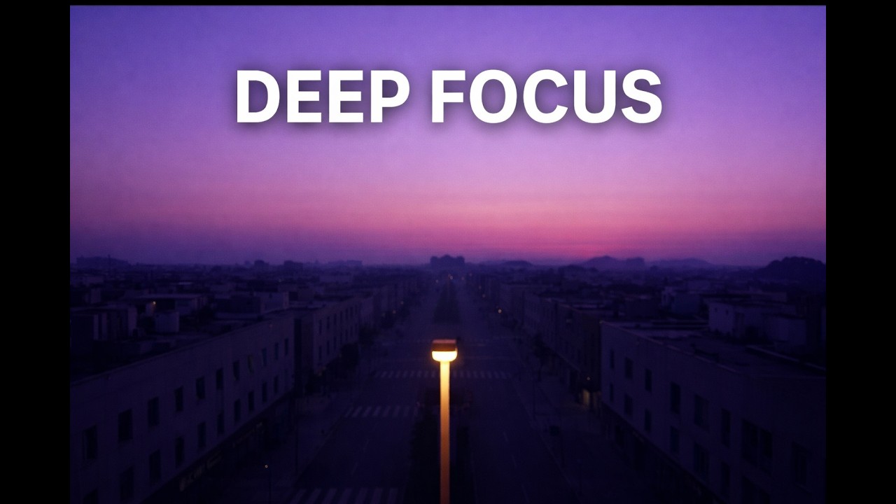 1 HOUR Purple Window 🌌 95 BPM Rain Textures for Peak Concentration (V42)