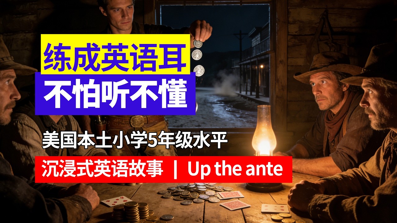 美国小学5年级水平｜沉浸式跟读｜用母语法自然形成英语耳｜从适合你的难度开始 大量反复听｜Up the ante#英语口语 #英语听力 #日常英语 #母语学习法 #英语故事