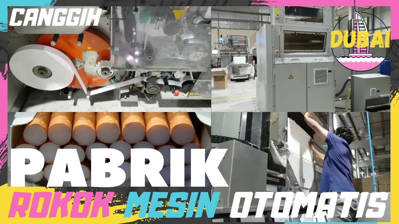 PABRIK ROKOK OTOMATIS DUBAI | Cigarettes Maker Automatic Machine #pabrik #rokok #cigarette #dubai