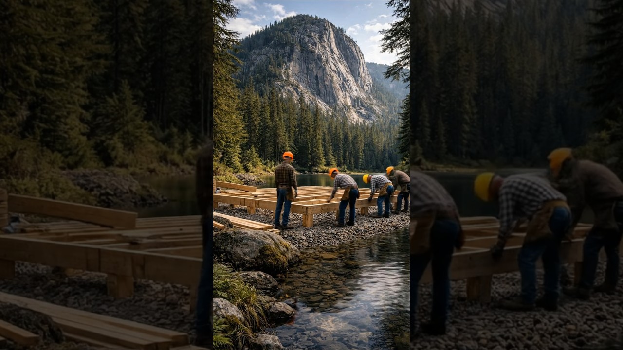 beautiful house near the river 😍