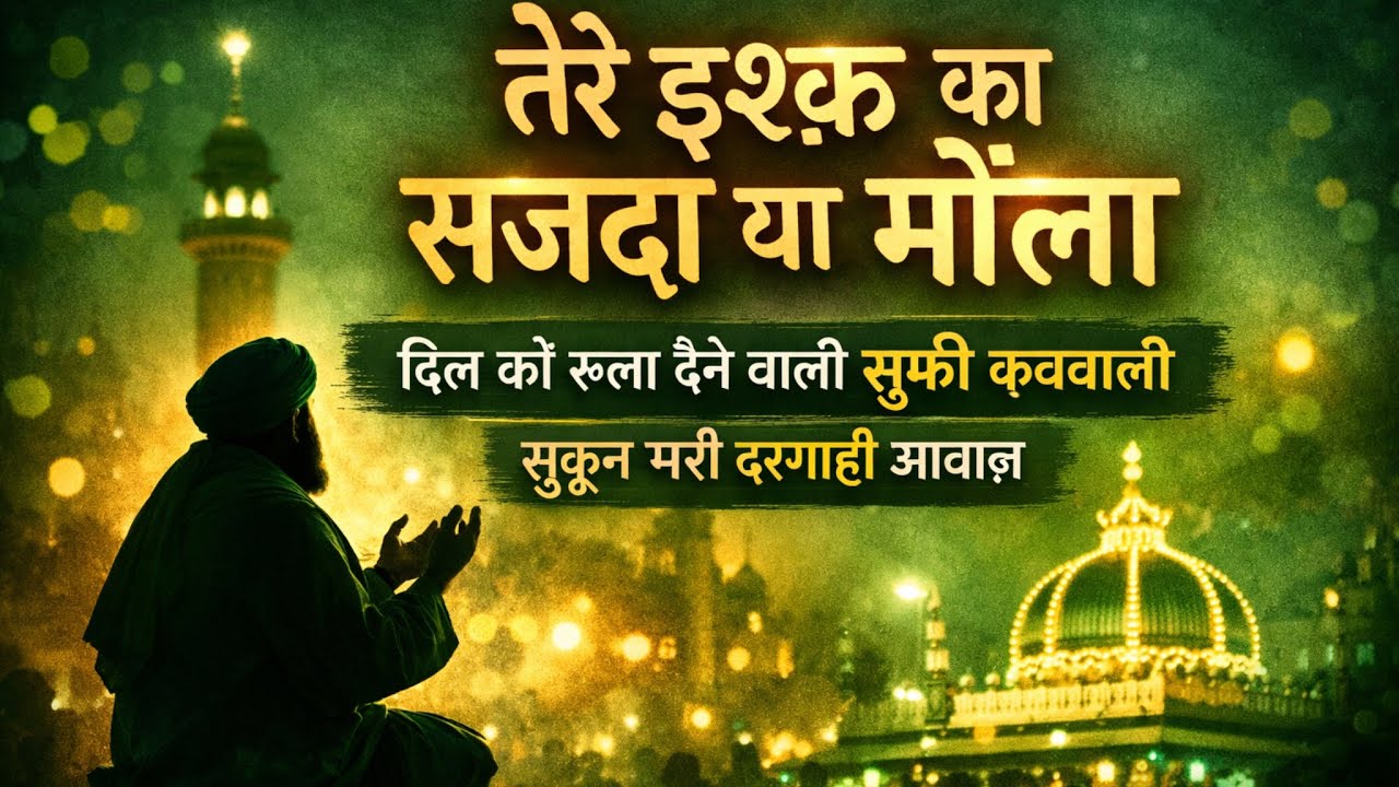 तेरे इश्क़ का सजदा या मौला🌙🕌 | दिल को रुला देने वाली सूफ़ी क़व्वाली ✨🌙 | सुकून भरी दरगाही आवाज़ 🕌💚