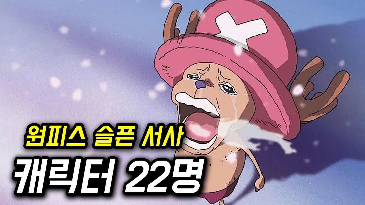 원피스 슬픈 서사 캐릭터 22명