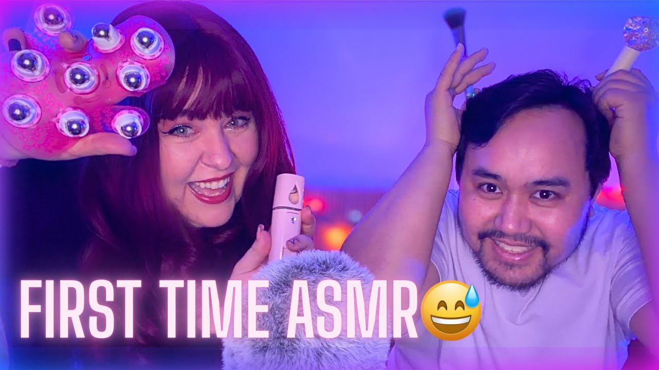 My Friend Tries ASMR for the First Time 💜 | Fun Triggers & Real Reactions