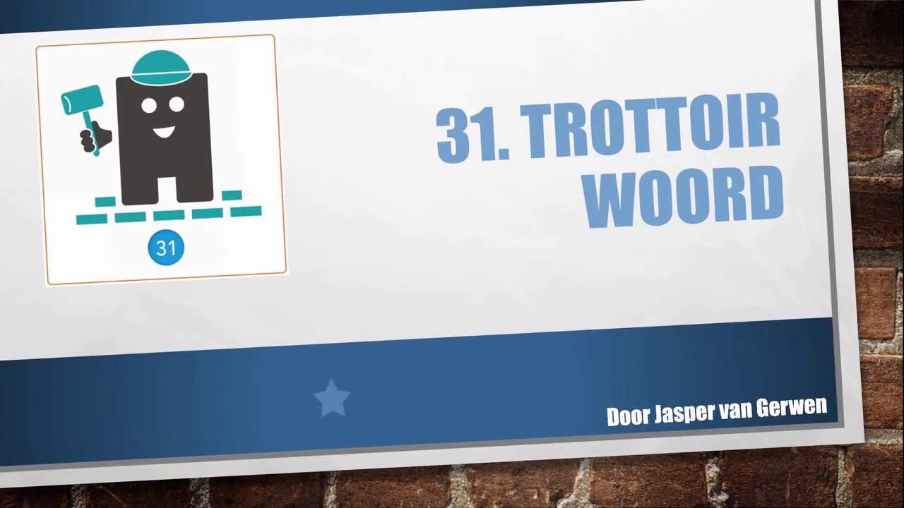 31 trottoirwoord - uitleg spelling staal