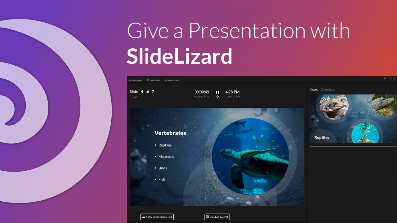Tutorial 2 - How to give an interactive Presentation with SlideLizard