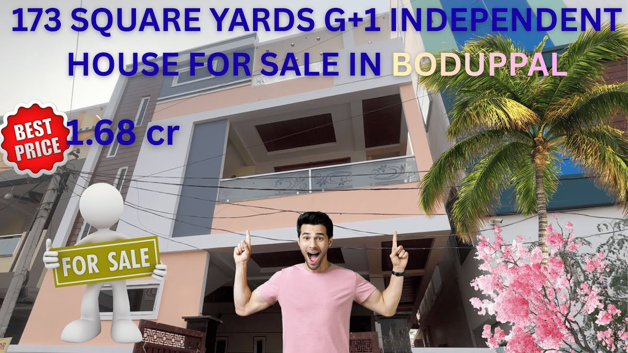 173 SQUARE YARDS G+1 INDEPENDENT HOUSE FOR SALE IN BODUPPAL | HOUSE  FOR SALE| #home #realestate#yt