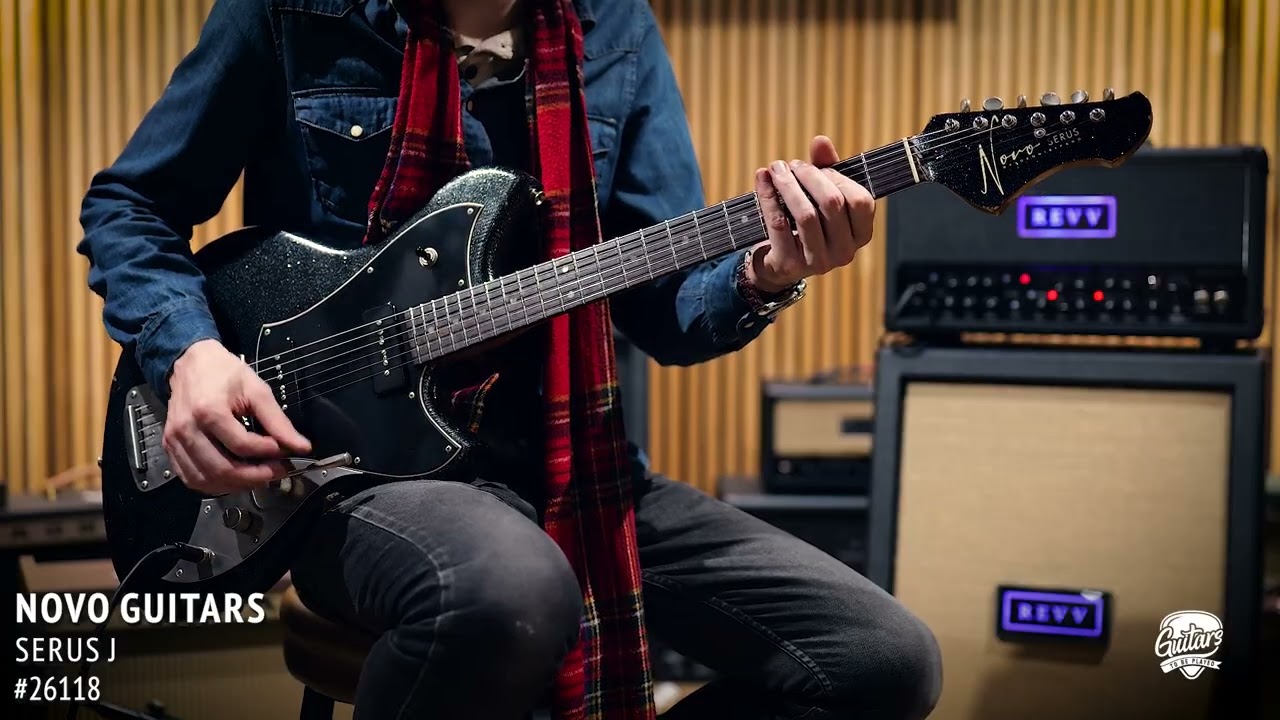 Novo Custom Serus J | Tempered Pine Body | Fralin P-90s & Mastery Vibrato | #26118