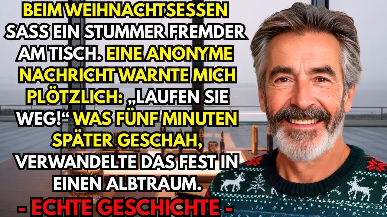 Tochter lud mich zum Weihnachtsessen ein. Ein Mann im Anzug saß am Tisch. Als ich fragte...