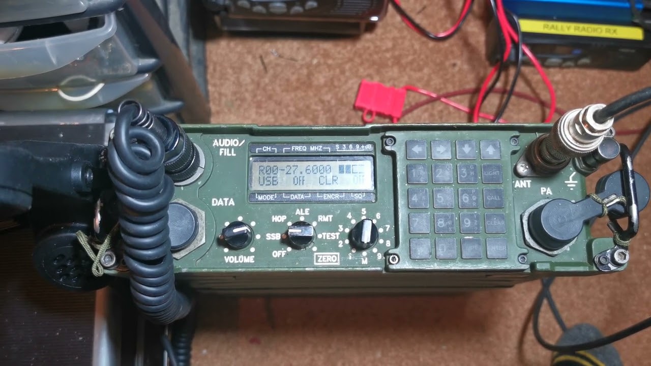 108 & 2 division on 11m CB 27mhz USA & Scotland. Long & short skip. HARRIS PRC-138 HF Military radio