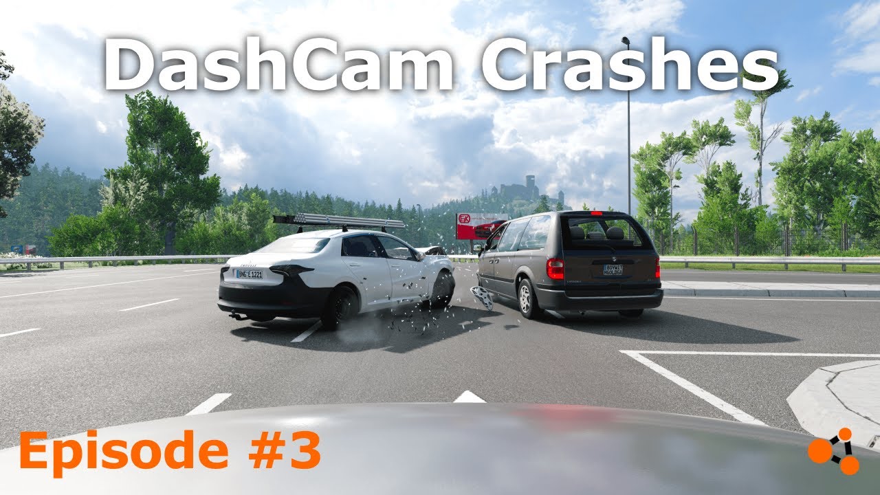 Insane DashCam Crashes with Real Sounds you NEED to see! (BeamNG) - Episode 3