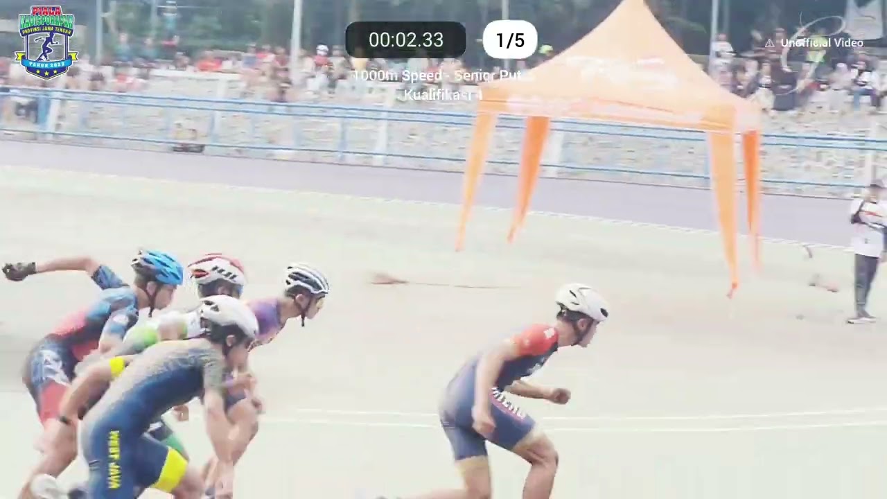 Sprint 1000m Senior Putra - Babak Kualifikasi Kejuaraan Sepatu Roda Piala Kadisporapar Jateng 2023