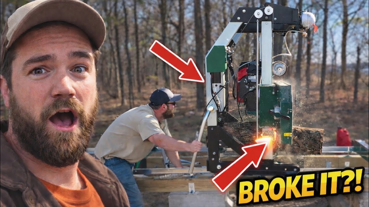 First Cut With my Woodland Mills HM136MAX ￼| I think I broke it 