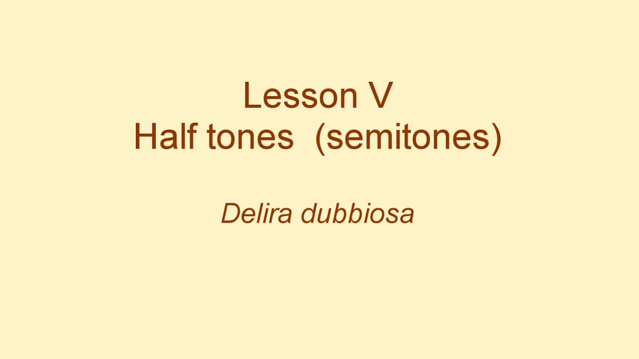Vaccai Metodo pratico di canto italiano - Lesson V Half-tones (semitones) Delira dubbiosa (8)