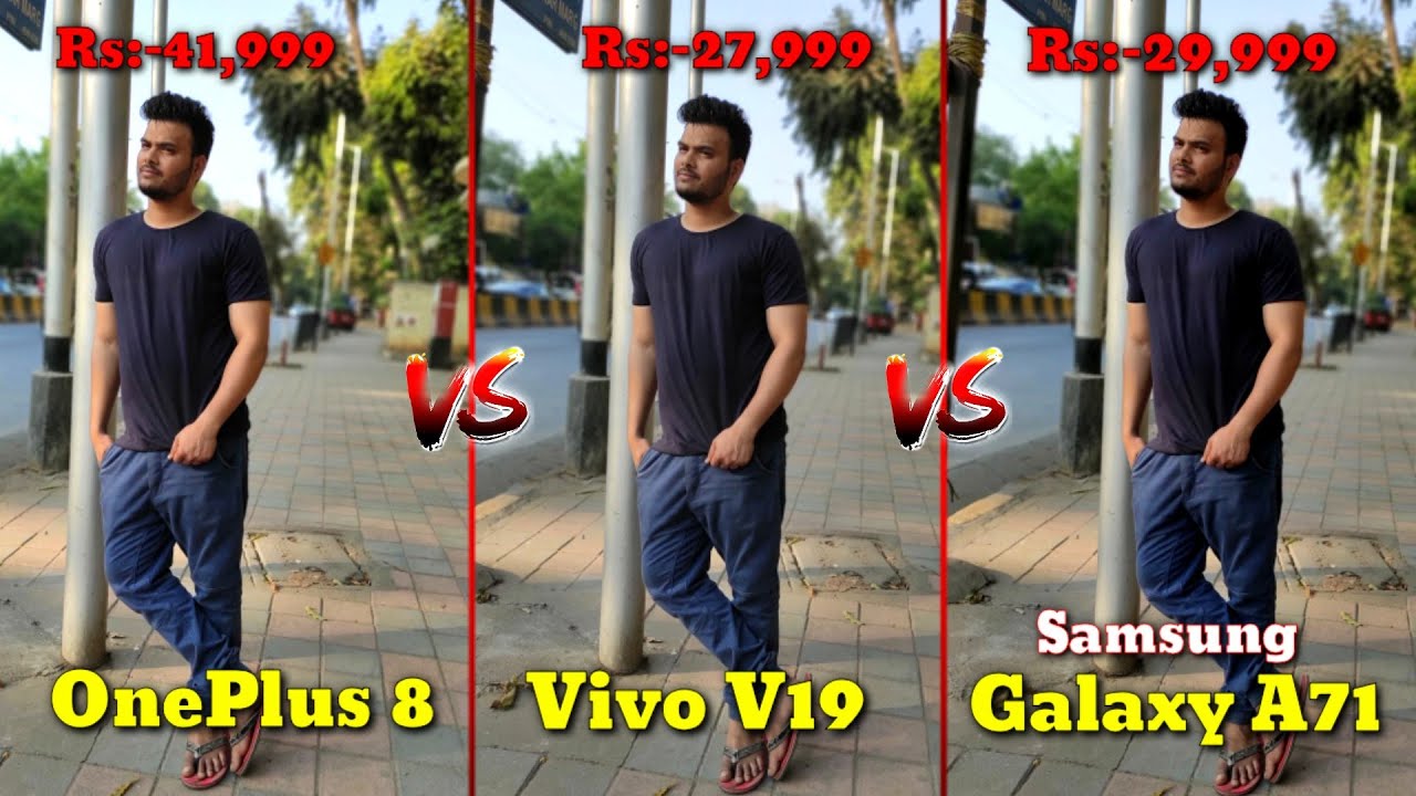 Vivo V19 VS Samsung galaxy A71 VS OnePlus 8 Camera Test || Which is Best Camera || 2020
