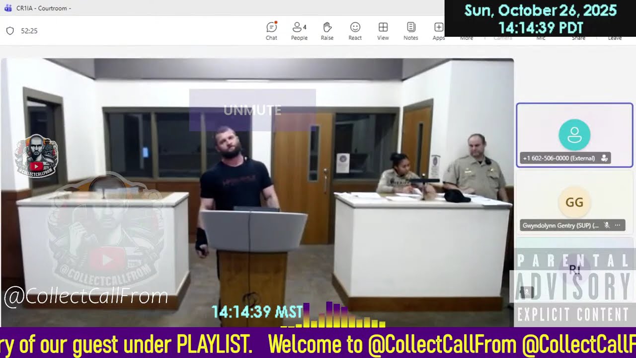 Initial appearance Maricopa County Superior Court ARIZONA 10/25//2025 PM Stream