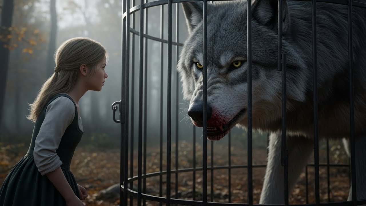 Una niña liberó a un lobo moribundo de una jaula — lo que ocurrió después la hizo llorar.