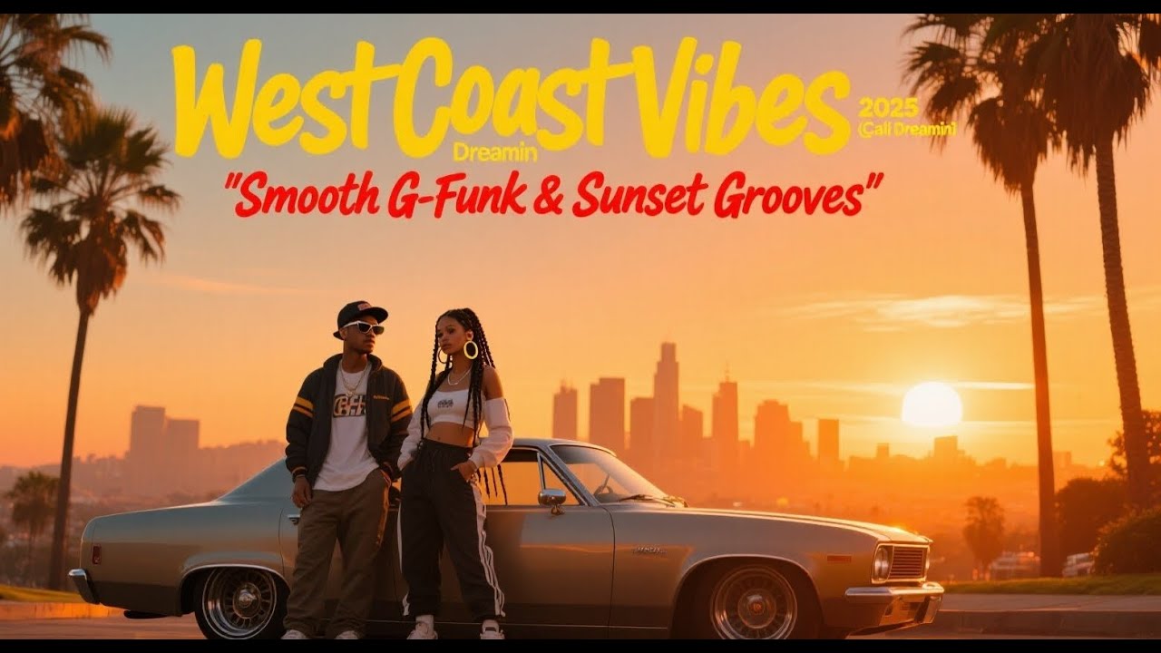 West Coast Vibes 2025 🌅 Cali Dreamin&rsquo;  Smooth G Funk & Sunset Grooves