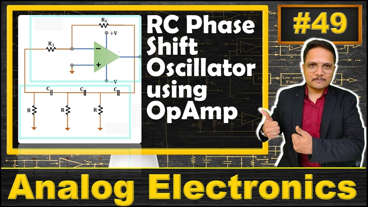 RC Phase Shift Oscillator using OpAmp (Basics, Circuit, Working & Gain Calculation) Explained