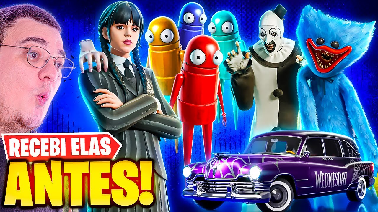 🔴AO VIVO 🔴 ✨WANDINHA, HUGGY WUGGY, ART e REPO ✨ !MAPA !CARTAS !NUUVEM LIVE FORTNITE TEMPORADA NOVA