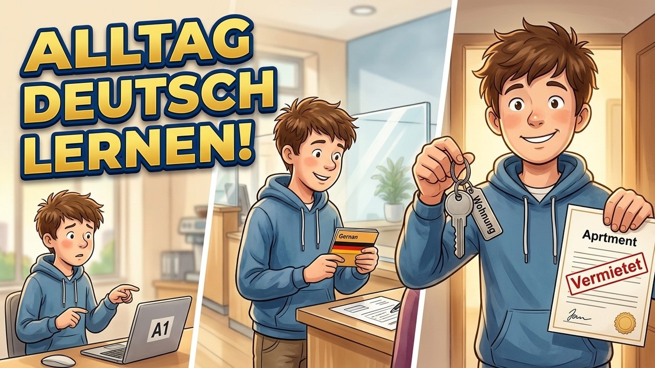 Deutsch Lernen mit Alltagsgesprächen | 9 einfache Dialoge für Anfänger