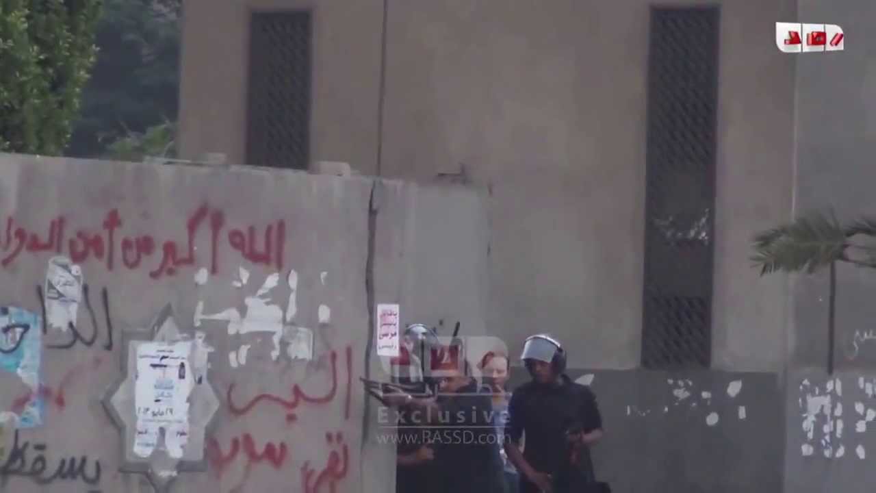 Cameras capture the police shooting peaceful demonstrators in Raba'a Massacre