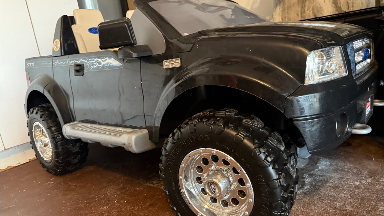 Changing the wheels on Power Wheels F150 Kids Electric Truck