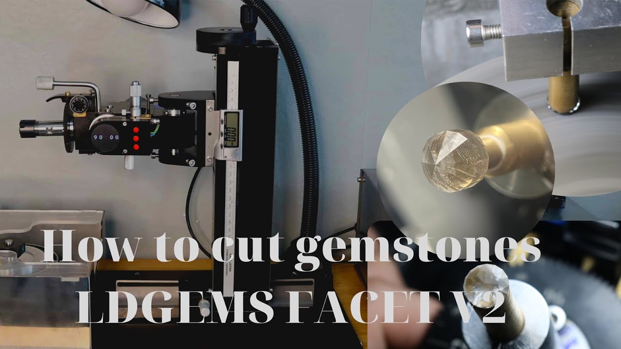 Cut topaz gemstones with LDGEMS FACET V2