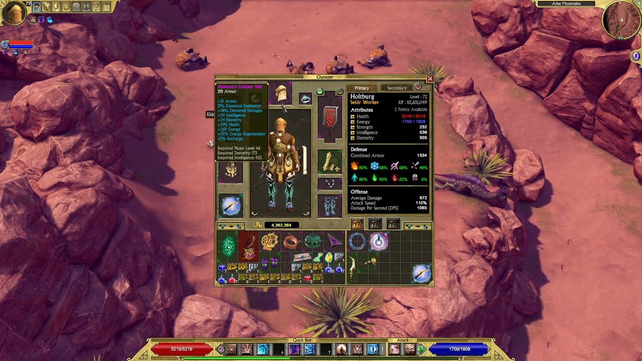 Titan Quest - How To Spend Attribute Points When Leveling Up