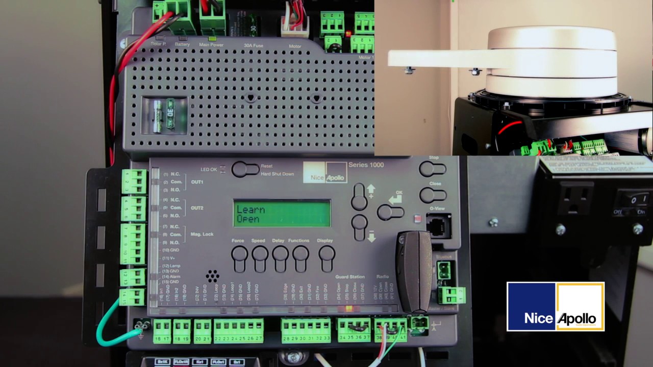 How to Learn the Nice 1050 Control Board