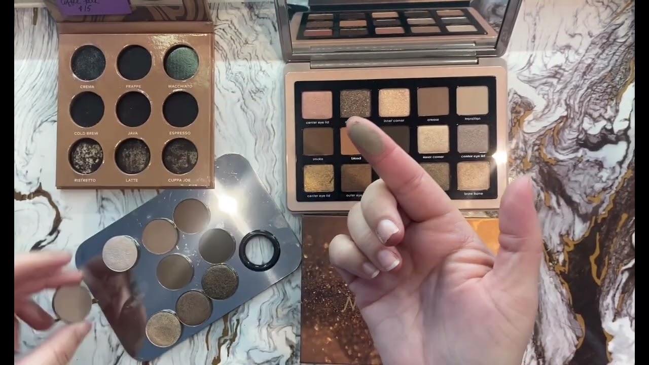 Natasha Denona Glam vs Sydney Grace Coffee Talk Palette Comparison