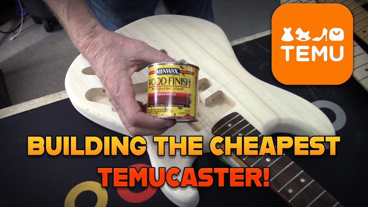 Building The Cheapest Temu Guitar!
