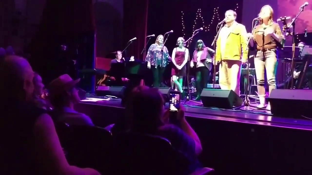 Emma Caulfield comes up on stage after The Florida Bjorkestra finishes I'll Never Tell