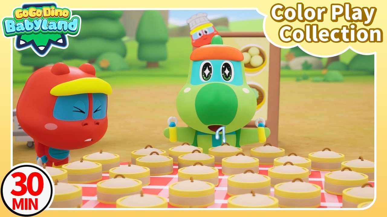 🌈GoGo Dino Babyland Learn Colors | E11-20 | 30 min | Color Play | Dinosaurs for Baby | Kids Cartoon