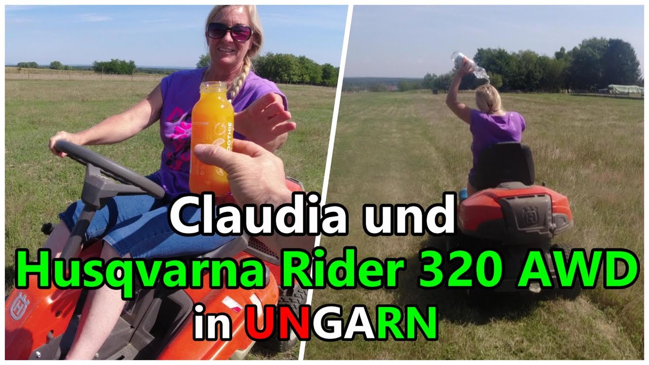 Husqvarna Rider und Claudia