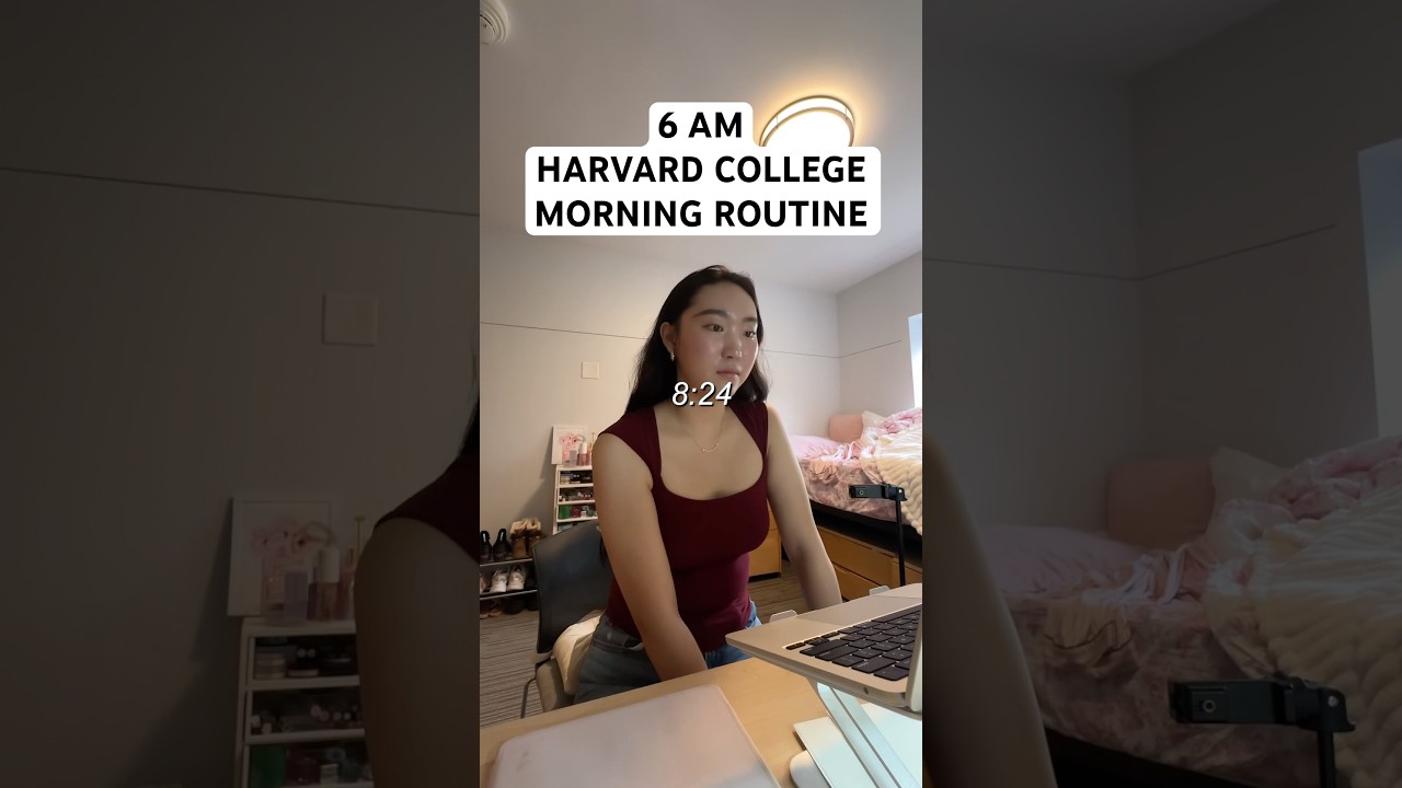 6:00am productive harvard morning routine with a fun @preply lesson! #vlog #morningroutine #study