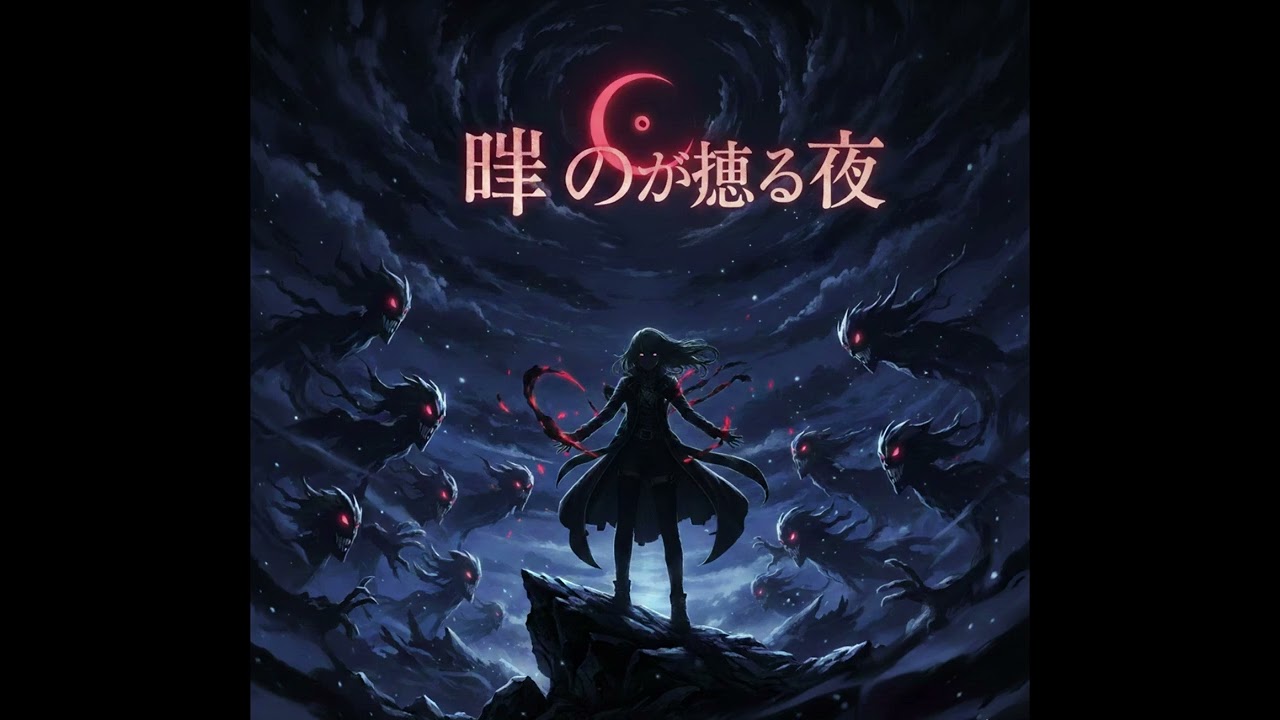 闇の影が迫る夜