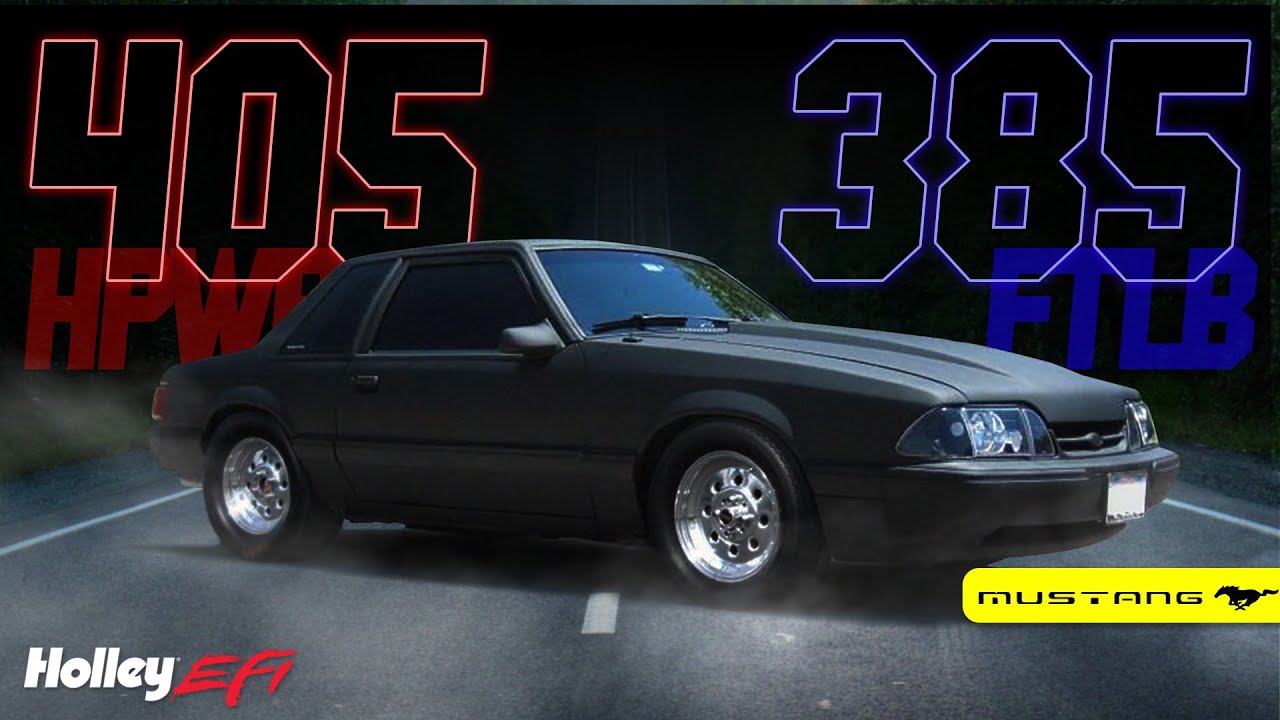 SBF Foxbody Mustang  picks up some power with Holley Sniper EFI