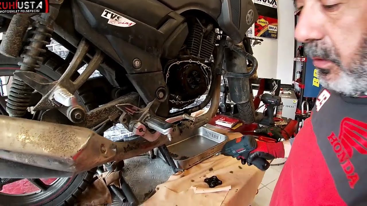 TVS APACHE 150/DEBRİYAJ BALATASI DEĞİŞİMİ PÜFNOKTALAR