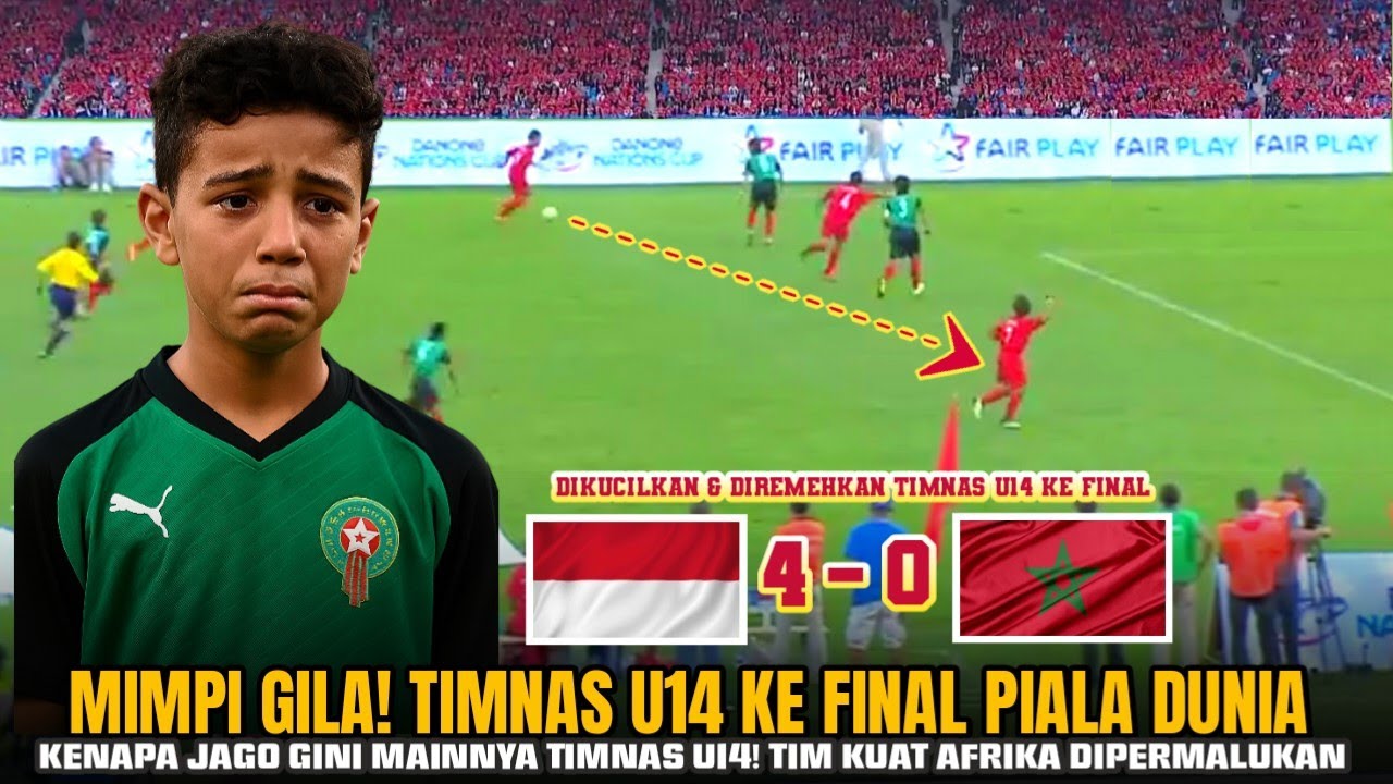 🔴DIAM DIAM TIMNAS U14 KE FINAL PIALA DUNIA! DIKUCILKAN & DIREMEHKAN TIM KUAT AFRIKA DIPERMALUKAN