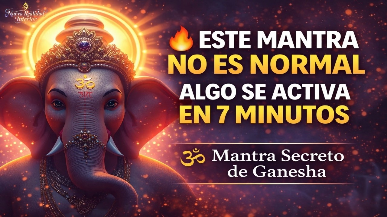 🔥 ESTE MANTRA NO ES NORMAL – ALGO SE ACTIVA EN 7 MINUTOS 🕉️⚡(Mantra Secreto de Ganesha)