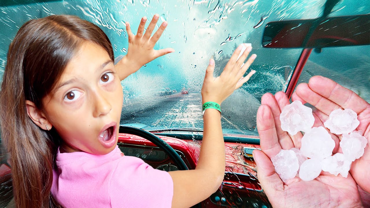 🚨 FURTUNA SPARGE Parbrizul MAȘINII 😱 GRINDINA IMENSĂ l&acirc;ngă ORADEA ⛈️