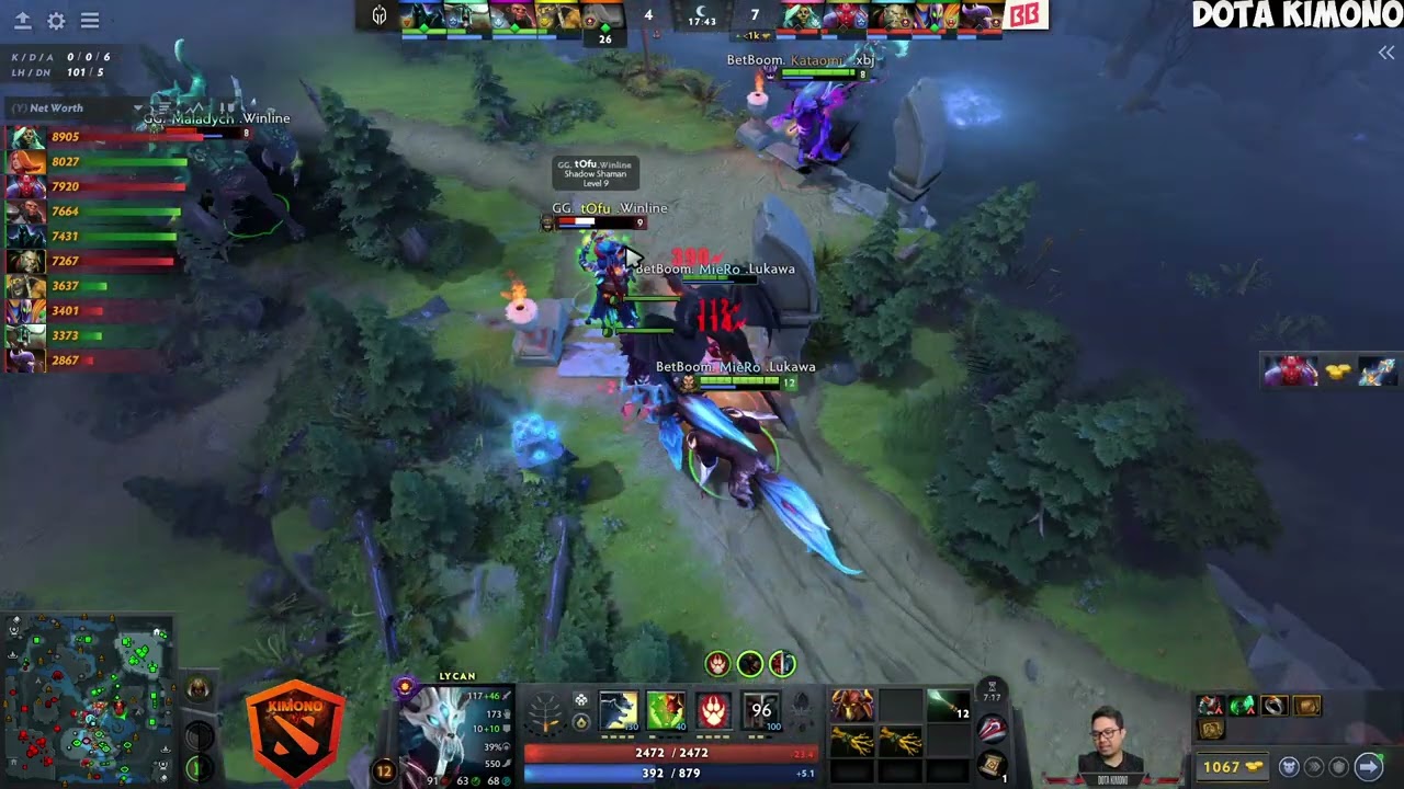🔥 MIERO - LYCAN : BETBOOM VS GAIMING GLADIATORS TEAM PGL WALLACHIA S 5 - DOTA 2 Patch 7.39b 6 2 22 🔥
