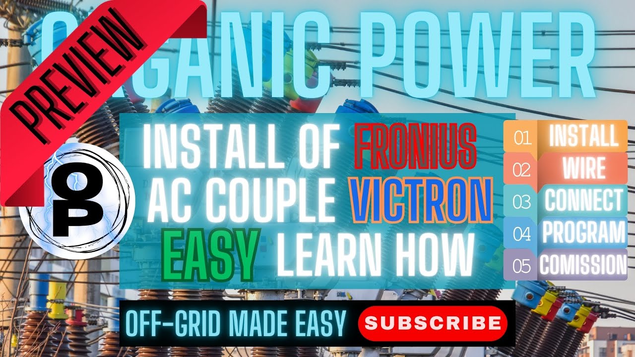 EASIEST AC-Coupled VICTRON Energy Parallel Mulitplus II And FRONIUS Primo 🔌 OFF-GRID Solar System