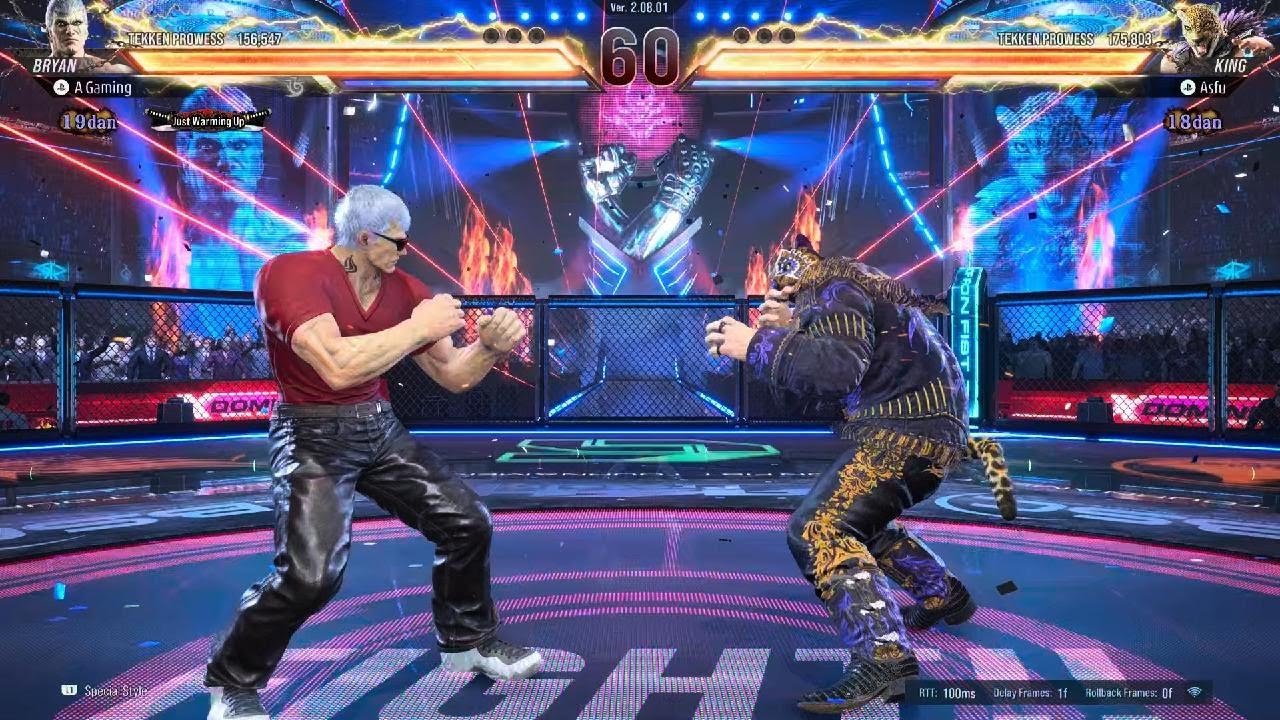 Flame Ruler Bryan Fury Goes Crazy Against Mighty Ruler King In Tekken 8