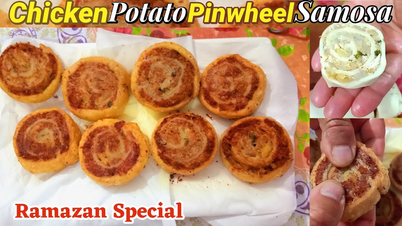 Chicken Potato Pinwheel Samosa | Crispy&tasty| Ramazan Special Recipe | Homemade |Kitchen with Mom 