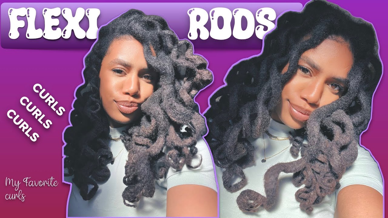 Flexi Rod Set on Locs | No Retwist